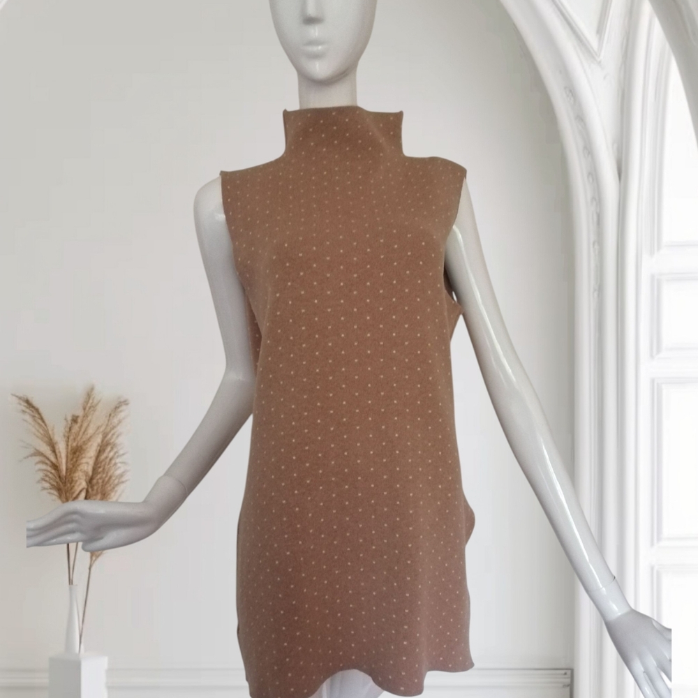 Nanette Lepore Tan Sleeveless Top L